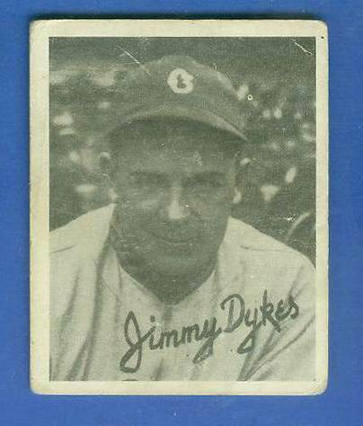 1936 Goudey B/W #12 Jimmy Dykes (White Sox)  cards value