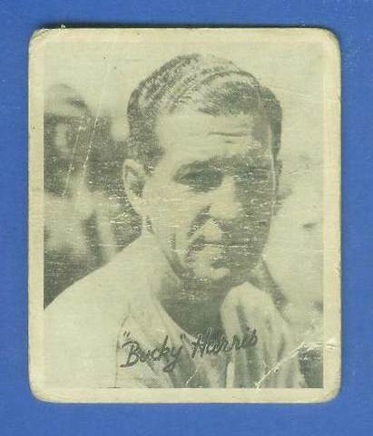 1936 Goudey B/W #16 Bucky Harris ROOKIE (Senators, HOF)  cards value