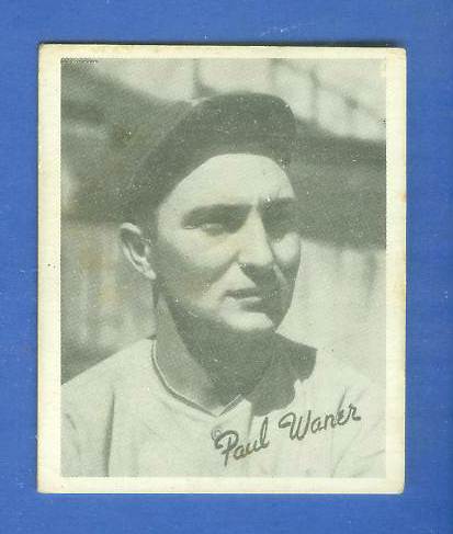 1936 Goudey B/W #24 Paul Waner (Pirates, HOF)  cards value