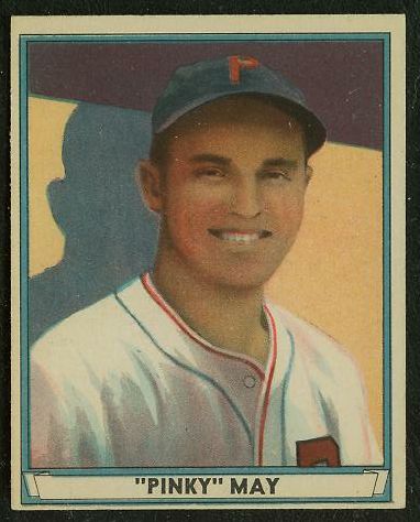 1941 Play Ball #  9 'Pinky' May (Phillies) Baseball cards value