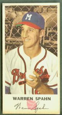 1954 Johnston Cookies #21 Warren Spahn (Braves) Baseball cards value