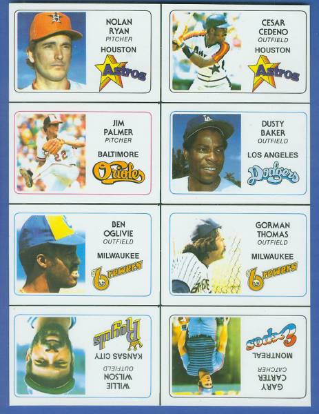 1981 Perma-Graphic PROOF SHEET - NOLAN RYAN (Astros) Baseball cards value