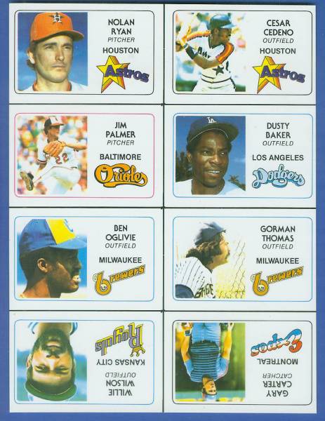  1981 Perma-Graphic PROOF SHEET - NOLAN RYAN (Astros) Baseball cards value