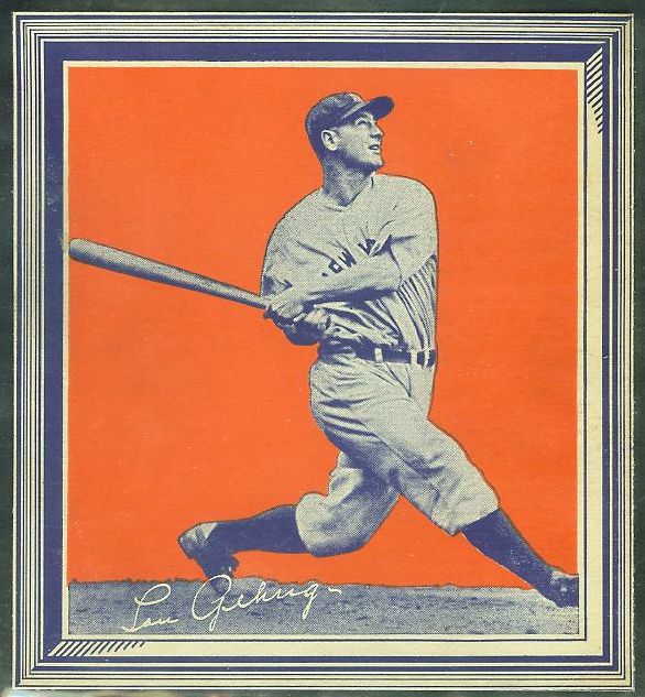 1935 Wheaties - Lou Gehrig FANCY FRAME !!! (Yankees) Baseball cards value
