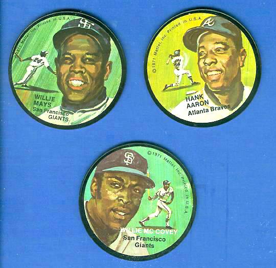 1971 Mattel #.1 Hank Aaron 'Instant Replay' MINI-RECORD (Braves) Baseball cards value
