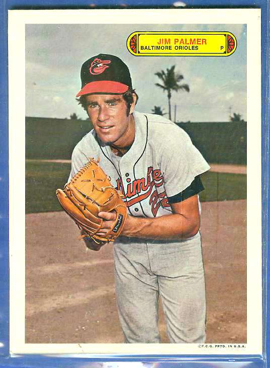 1974 Topps PUZZLE PROOF - JIM PALMER (Orioles) Baseball cards value