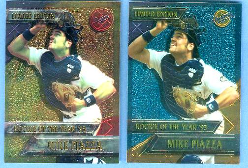 Mike Piazza - 1994 CHROMIUM DODGERS 'Rookie of the Year' #31 (jersey #) Baseball cards value