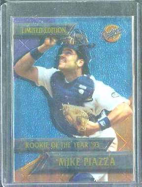  Mike Piazza - 1995 CHROMIUM DODGERS 'Rookie Of The Year' Baseball cards value