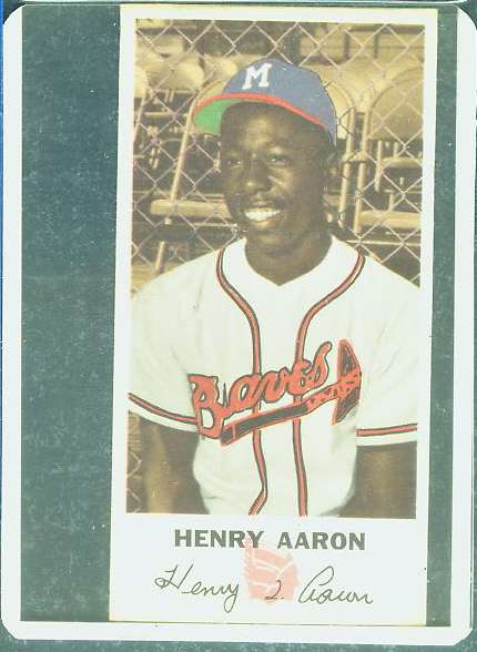 Hank Aaron - 1954 Johnston Cookies #5 ROOKIE (Braves) Baseball cards value