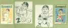 1973 Fleer Baseball Famous Feats ORIGINAL ARTWORK - Lloyd & Paul Waner !!!