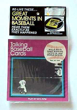  #.9 Willie Mays - 1979 CMC Talking Baseball Card 33-1/3 Record SEALED Baseball cards value