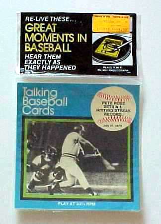  #.4 Pete Rose - 1979 CMC Talking Baseball Card 33-1/3 Record SEALED Baseball cards value