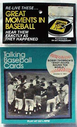  #12 Bobby Thomson - 1979 CMC Talking Baseball Card 33-1/3 Record SEALED ! Baseball cards value