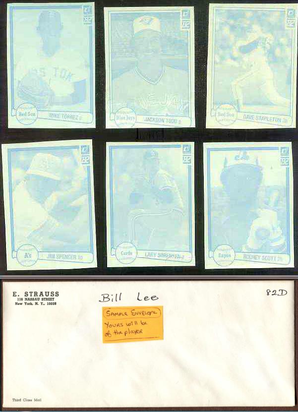 1982 Jim Spencer - 1982 Donruss RARE Blue Color Paper PROOF (A's) Baseball cards value