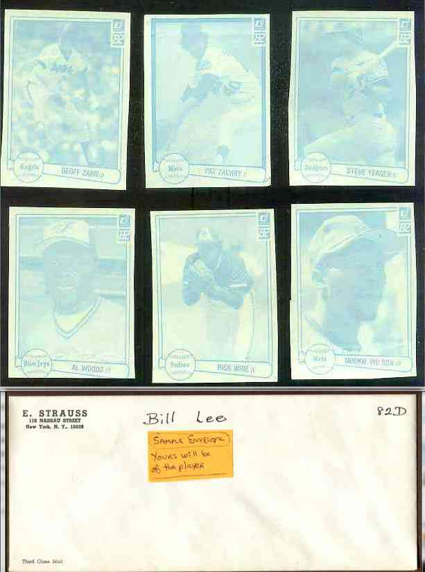 1982 Geoff Zahn - 1982 Donruss RARE Blue Color Paper PROOF (Angels) Baseball cards value