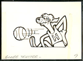 1976 Topps TV CARTOON TATTOOS ORIGINAL ARTWORK #41 Globetrotter Baseball cards value