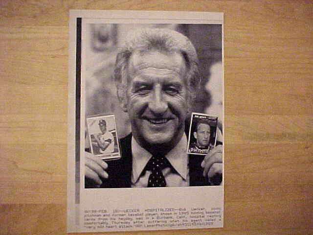 WIREPHOTO: Bob Uecker - [02/16/89] 'Uecker Hospitalized' Baseball cards value