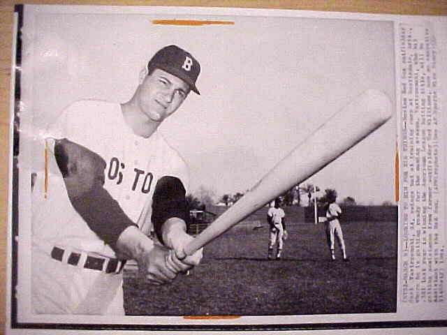 WIREPHOTO: Carl Yastrzemski - [1964-03/09] 'Looking To Him For Big Thing Baseball cards value