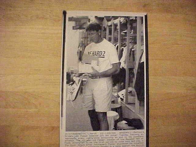 WIREPHOTO: Jim Palmer - [03/12/91] 'Leaving Baseball' (Orioles) Baseball cards value