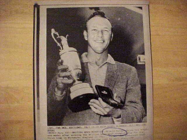 WIREPHOTO [GOLF]: Arnold Palmer - [07/13/90] 'British Open Memories' Baseball cards value