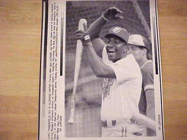 WIREPHOTO: Joe Carter - Lot of 10 different (Blue Jays) Baseball cards value