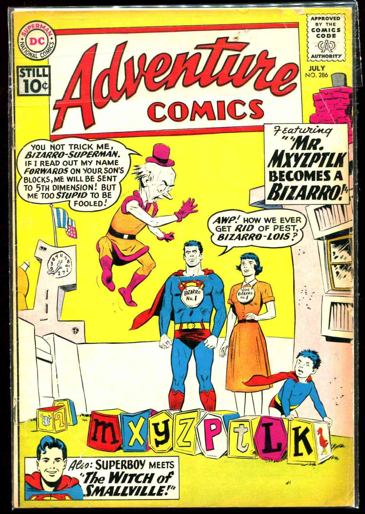  Comic: ADVENTURE COMICS #286 (1961,10 cents!) Baseball cards value