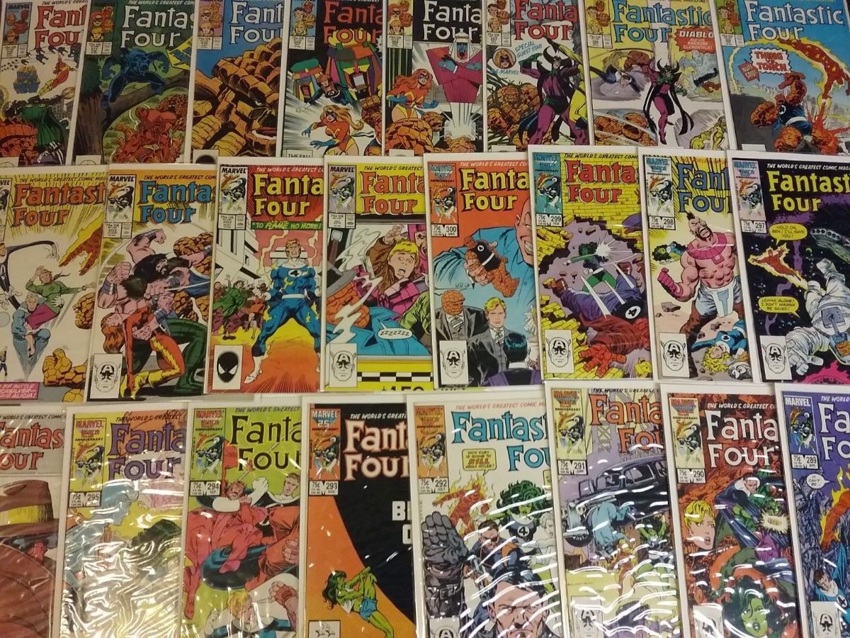  Comic: FANTASTIC FOUR  - Lot of (18) Between #241-#330 (1982-1988) Baseball cards value