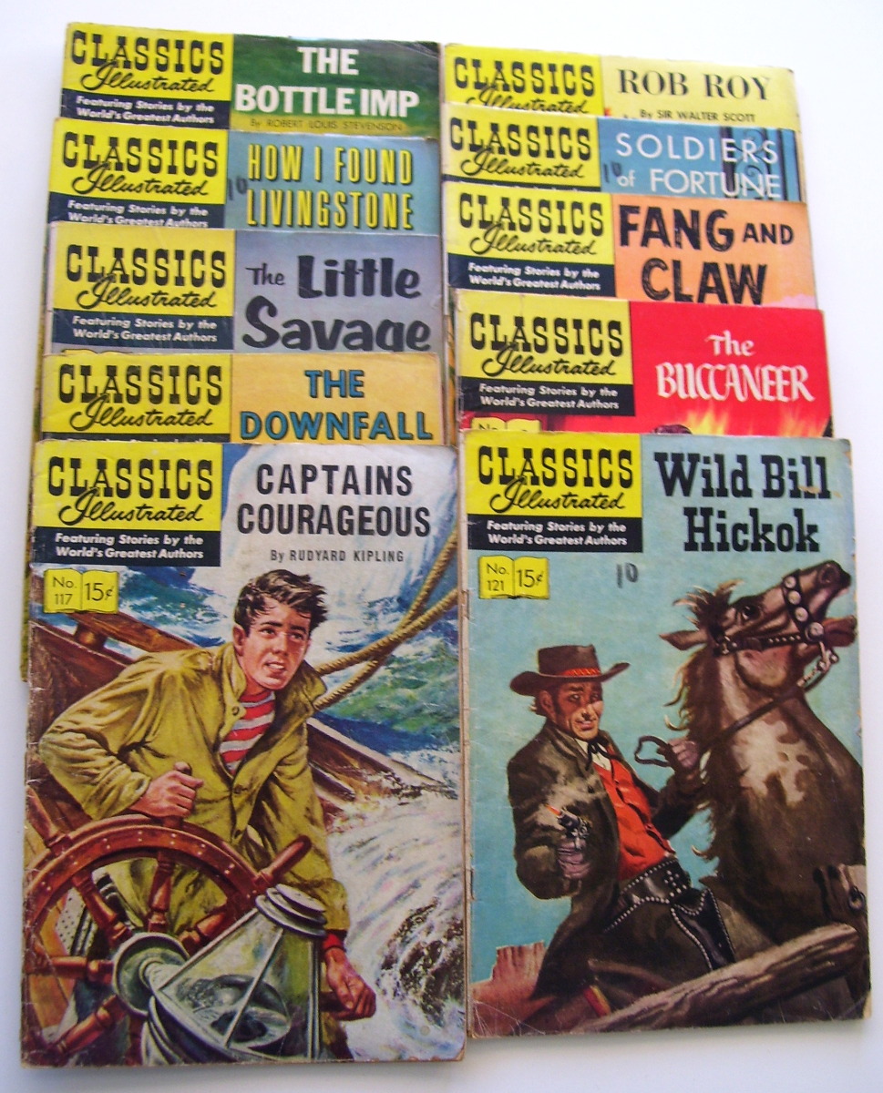  CLASSICS ILLUSTRATED - Lot [#b] (10) ORIGINAL FIRST PRINTS ! [#115...#148] Baseball cards value