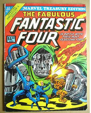 The Fabulous FANTASTIC FOUR #11 - TREASURY EDITION (1976) Baseball cards value