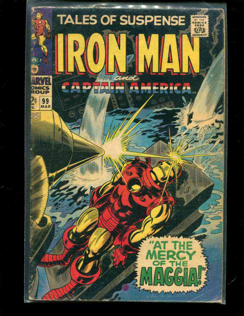  Comic:  TALES OF SUSPENSE #99 Featuring IRON MAN & CAPTAIN AMERICA Baseball cards value