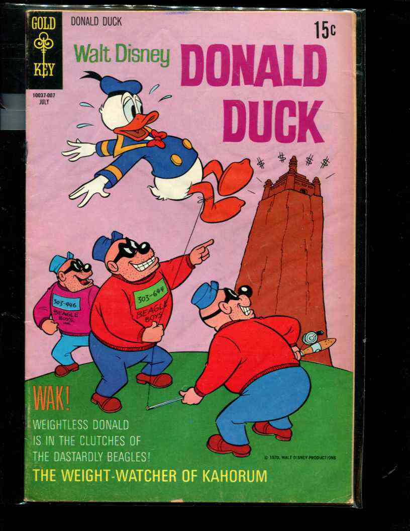  Comic: GOLD KEY Walt Disney's DONALD DUCK #132 (1970-15 cents!) Baseball cards value