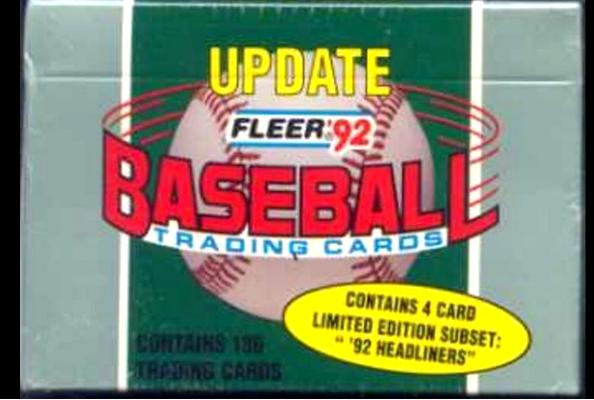  1992 Fleer UPDATE - FACTORY SET (132 cards) Baseball cards value