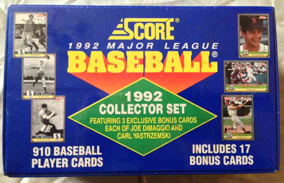  1992 Score - FACTORY SET (910 cards w/JOE DiMAGGIO Bonus cards!) Baseball cards value