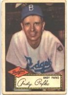 1952 Topps Baseball card front