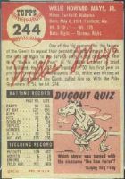 1953 Topps Baseball card back