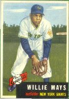 1953 Topps Baseball card front