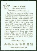 1961 Golden Press Baseball card back