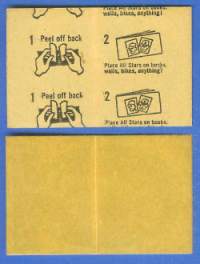 1963 Topps PEEL-OFFS (Stickers) Baseball card back