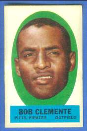 1963 Topps PEEL-OFFS (Stickers) Baseball card front