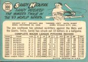 1965 Topps Baseball card back
