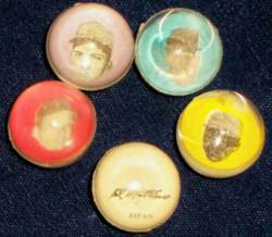 1968 Baseball Marbles Baseball card back