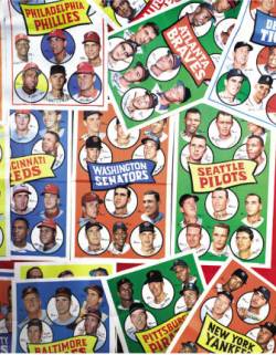 1969 Topps TEAM POSTERS Baseball card front