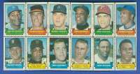 1969 Topps Stamps Baseball card back