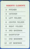 1970 Milton Bradley  Baseball card back