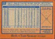 1978 Topps Baseball card back