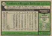 1979 Topps Baseball card back