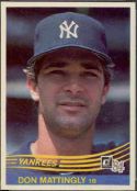 1984 Donruss Baseball card front