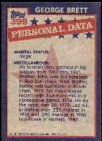 1984 Topps Baseball card back