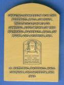 1985 Hall-of-Fame Mini BRONZE PLAQUES  Baseball card back