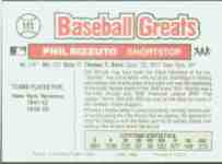 1989/1990/1991 Swell Baseball Greats Baseball card back